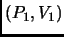 $(P_1,V_1)$